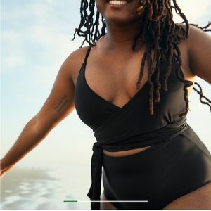 Aerie Wrap One Piece Swimsuit